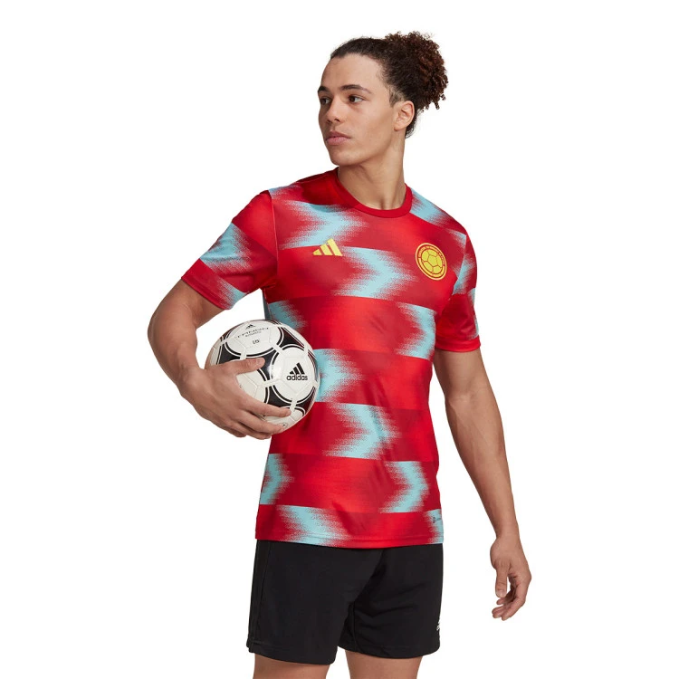 Camiseta Adidas Colombia Pre-Match Mundial Qatar 2022 7 Camiseta Adidas Colombia Pre-Match Mundial Qatar 2022 - Imagen 5