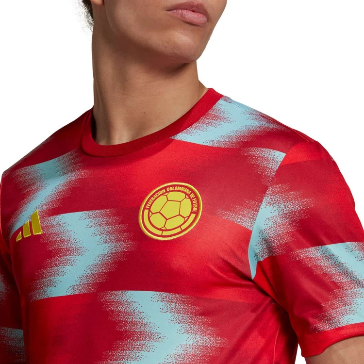 Camiseta Adidas Colombia Pre-Match Mundial Qatar 2022 8 Camiseta Adidas Colombia Pre-Match Mundial Qatar 2022 - Imagen 6