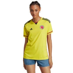 Camiseta Adidas Colombia Primera Equipación Mundial Femenino 2023 Mujer -Nike Tienda de ventas camiseta adidas colombia primera equipacion 2022 2023 mujer bright yellow 2