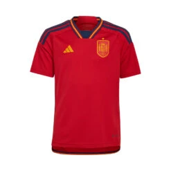 Camiseta Adidas España Primera Equipación Mundial Qatar 2022 Niño