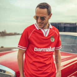 Camiseta COPA SL Benfica 1994 - 95 Retro -Nike Tienda de ventas camiseta copa sl benfica 1994 95 retro football shirt red 3