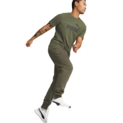 Camiseta Puma Essentials Logo -Nike Tienda de ventas camiseta puma essentials logo green moss 3