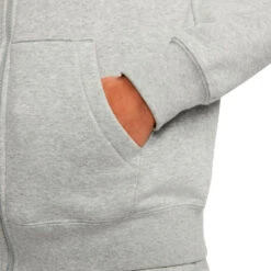 Chaqueta Nike Sportswear Club Fleece Mujer -Nike Tienda de ventas chaqueta nike sportswear club fleece mujer dk grey heather white 3