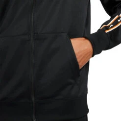 Chaqueta Nike Sportswear Repeat Swoosh Polyknit -Nike Tienda de ventas chaqueta nike sportswear repeat black dark smoke grey white 3