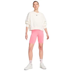 Malla Nike Corta Sportswear Essential Biker Mujer -Nike Tienda de ventas malla nike corta sportswear essential biker mujer coral chalk white 3