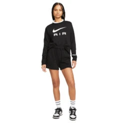 Pantalón Corto Nike Sportswear Air Fleece Mujer -Nike Tienda de ventas pantalon corto nike sportswear air fleece mujer black 5