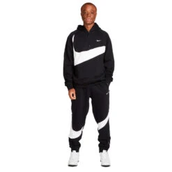 Pantalón Largo Nike Swoosh Fleece 11 Pantalón Largo Nike Swoosh Fleece -Nike Tienda de ventas pantalon largo nike swoosh fleece black white white 4